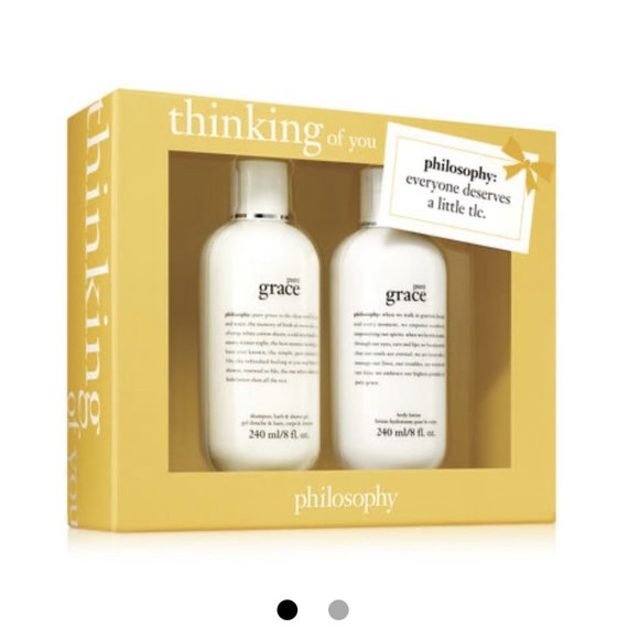 NEW Philosophy Thinking Of You, Pure Grace Lotion And Shower Gel 2 Pc Gift Set - Picture 2 of 4